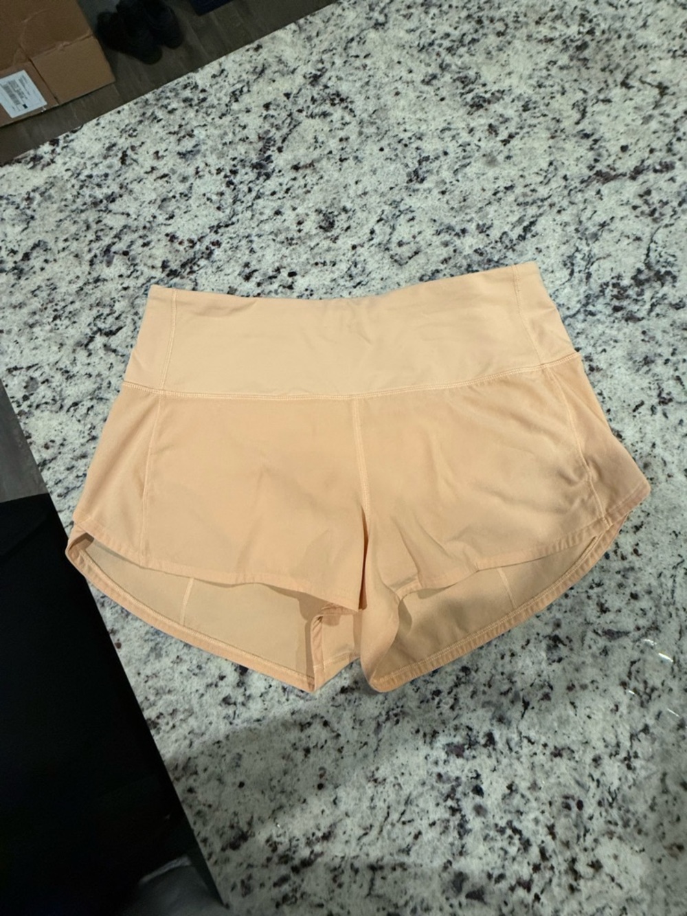 Lululemon High-Rise Peach Speed Up Shorts
